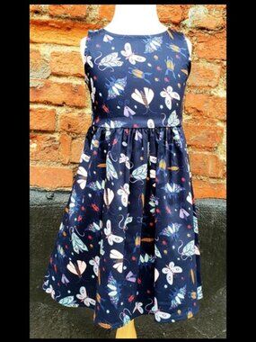 Kids Navy Bug Dress